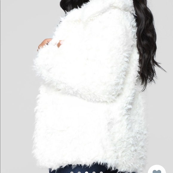 Beige Fuzzy jacket - Picture 3 of 3